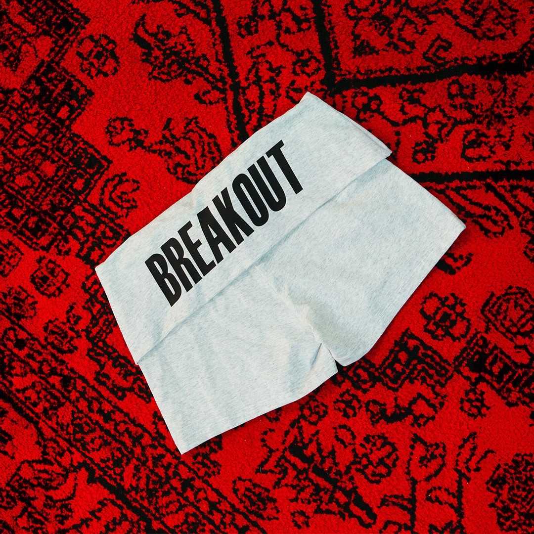 Breakout Gray Fold-Over Shorts