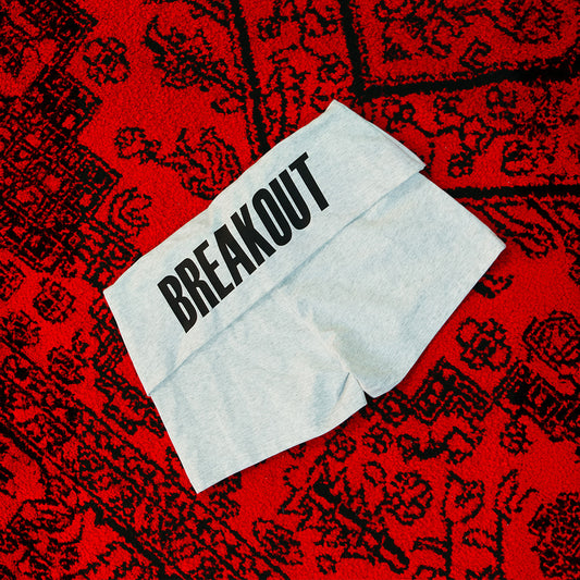 Breakout Gray Fold-Over Shorts