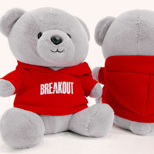 Breakout Plush Gray Bear