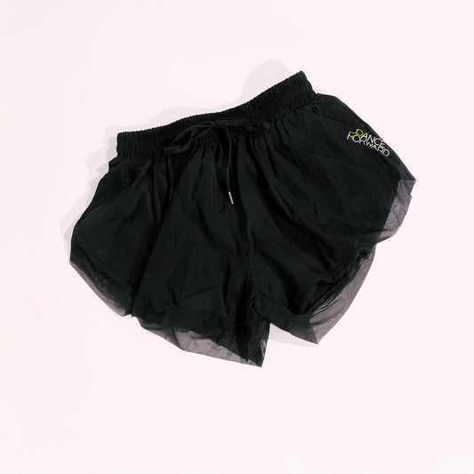 Black Mesh Shorts