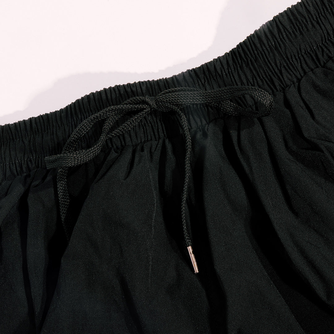 Black Mesh Shorts